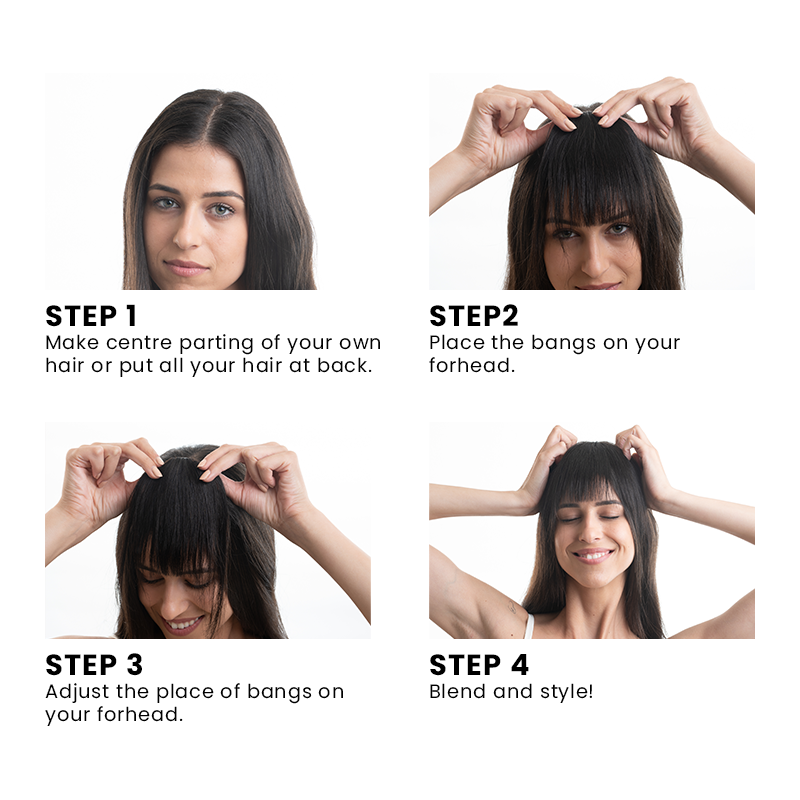Clip-In Bangs | Natural Brown | Artistic Mart