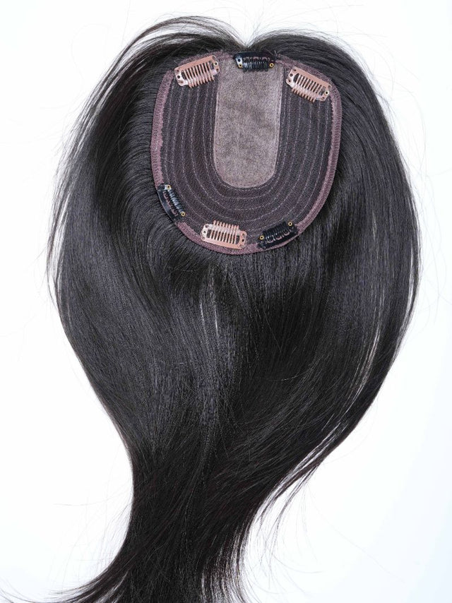 Silk Top Wefted LONG HAIR TOPPER 5x5.5Inch