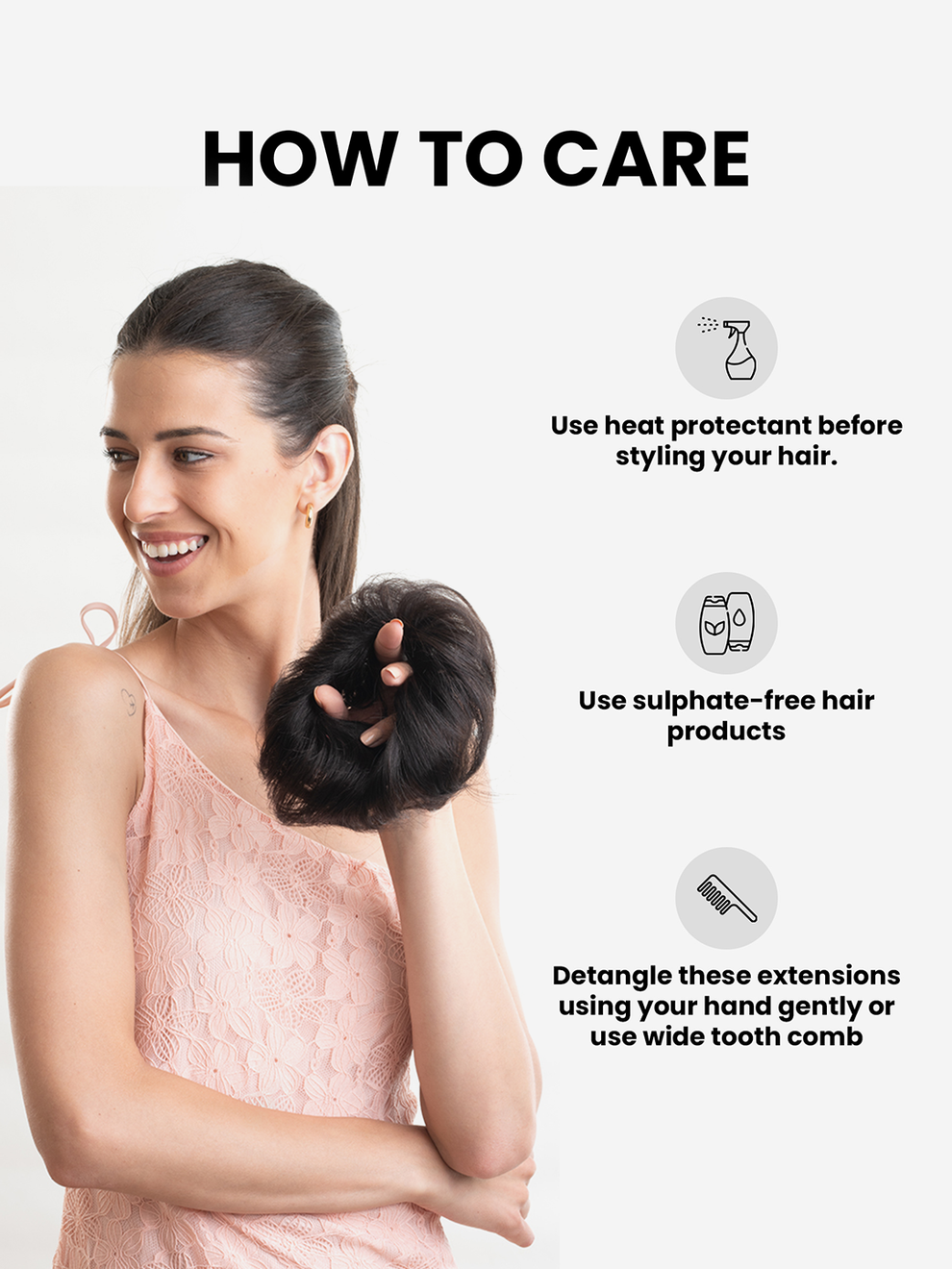 Messy Hair Bun | Dark Brown | Artistic Mart