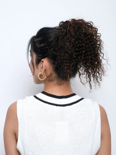 CURLY HAIR TOP KNOT EXTENSIONS – WRAP AROUND