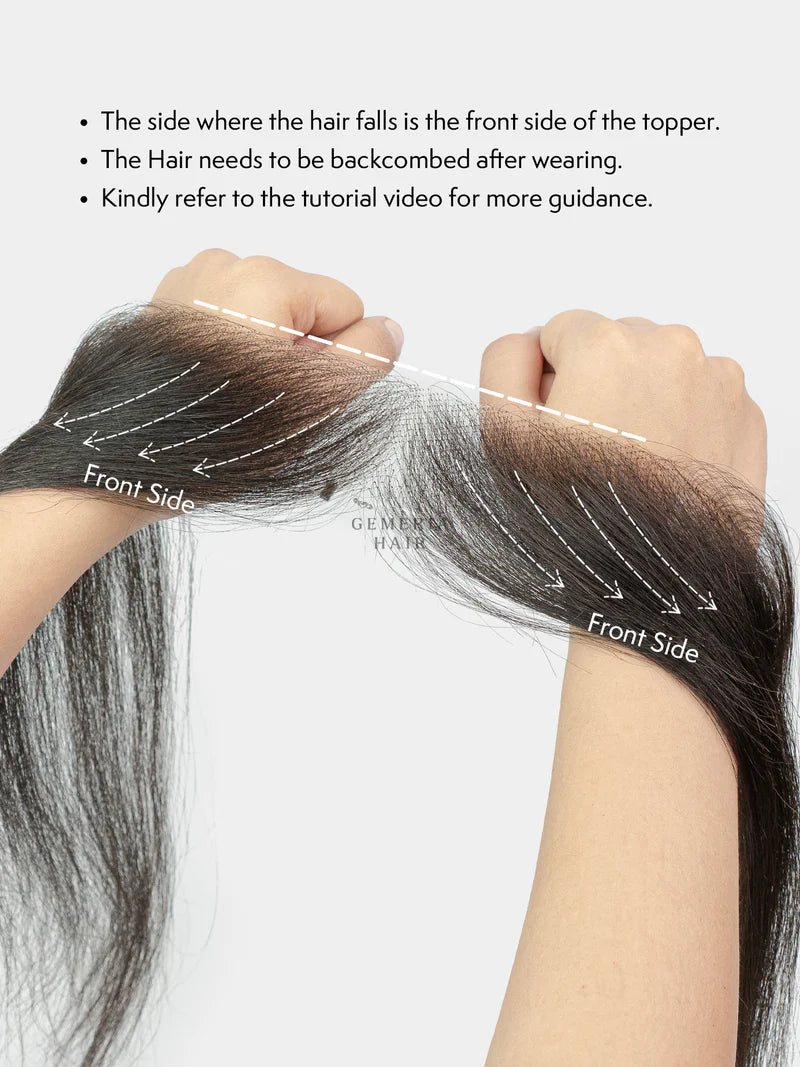 Front Hairline Topper for Receding Hairline