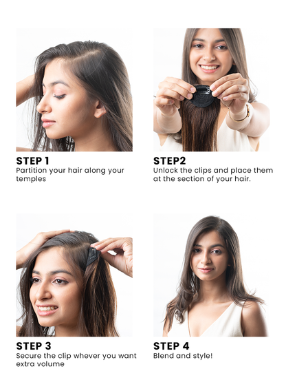Magic Clip On Hair Topper