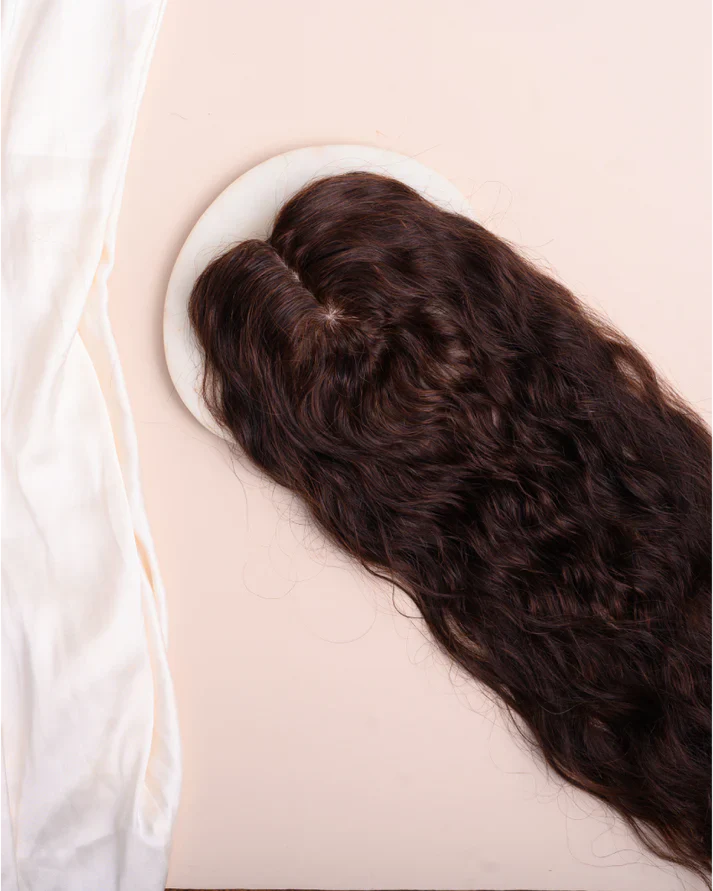 Wavy Topper - Pure Silk Base & 100% Human Hair