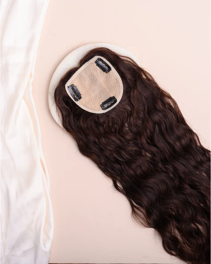 Wavy Topper - Pure Silk Base & 100% Human Hair