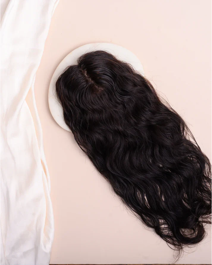 Wavy Topper - Pure Silk Base & 100% Human Hair